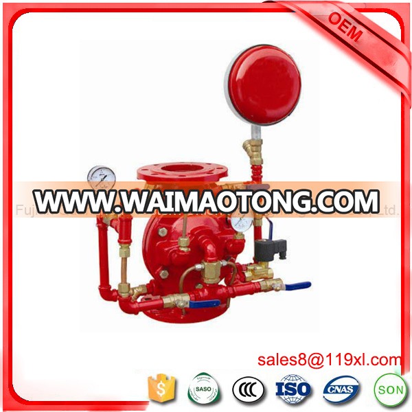 Wet fire alarm check valve